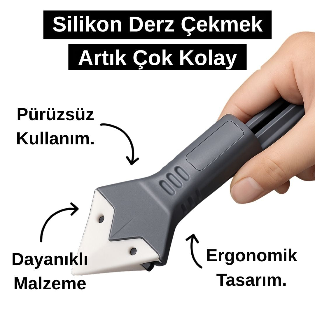 SiliDerz - Pro 3-in-1 Derz Silikon Temizleme ve Uygulama Aleti