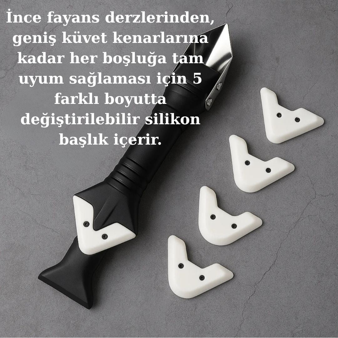 SiliDerz -  Pro 3-in-1 Derz Silikon Temizleme ve Uygulama Aleti