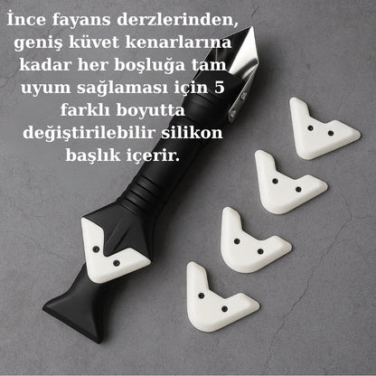 SiliDerz -  Pro 3-in-1 Derz Silikon Temizleme ve Uygulama Aleti